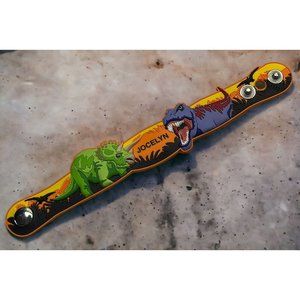 Jurassic Park Dinosaur Plastic Snap Bracelet Band 3D T-Rex "Jocelyn"